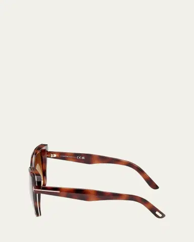 Tom Ford Plum Plastic Cat-Eye Sunglasses | Thumbnail 3 Tom Ford Plum Plastic Cat-Eye Sunglasses | Thumbnail 3