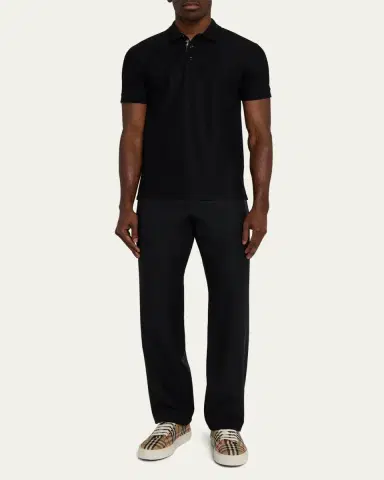 Burberry Men's Eddie EKD Polo Shirt | Thumbnail 2 Burberry Men's Eddie EKD Polo Shirt | Thumbnail 2
