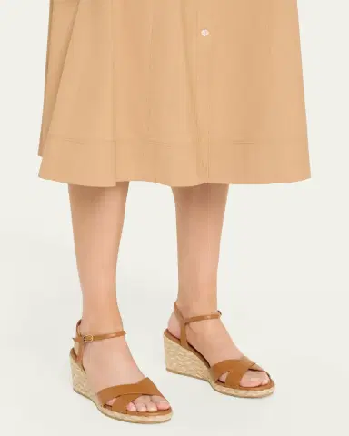 Stuart Weitzman Dayna Leather Crisscross Espadrille Sandals | Thumbnail 2 Stuart Weitzman Dayna Leather Crisscross Espadrille Sandals | Thumbnail 2