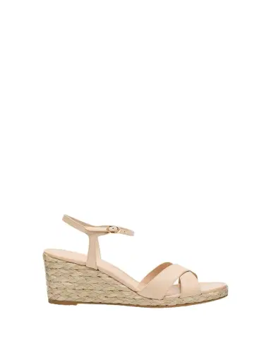 Stuart Weitzman Dayna Leather Crisscross Espadrille Sandals | Thumbnail 1 Stuart Weitzman Dayna Leather Crisscross Espadrille Sandals | Thumbnail 1