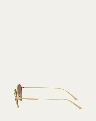 Khaite x Oliver Peoples 1991C Steel Aviator Sunglasses | Thumbnail 3 Khaite x Oliver Peoples 1991C Steel Aviator Sunglasses | Thumbnail 3