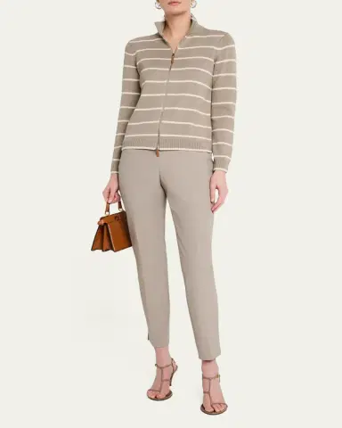 Lafayette 148 New York Stanton Cropped Techno Stretch Twill Pants | Thumbnail 2 Lafayette 148 New York Stanton Cropped Techno Stretch Twill Pants | Thumbnail 2