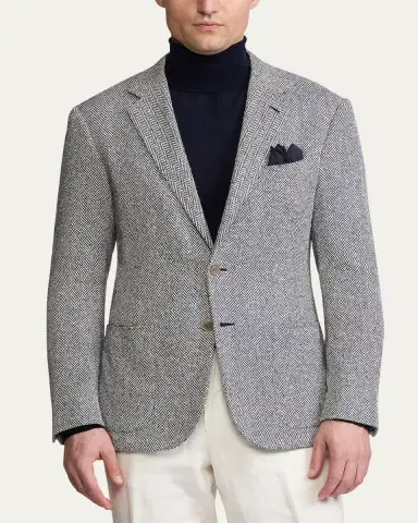 Ralph Lauren Purple Label Men's Kent Herringbone Sport Coat | Thumbnail 2 Ralph Lauren Purple Label Men's Kent Herringbone Sport Coat | Thumbnail 2