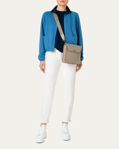 Akris Anouk Small Leather Messenger Bag | Thumbnail 12 Akris Anouk Small Leather Messenger Bag | Thumbnail 12
