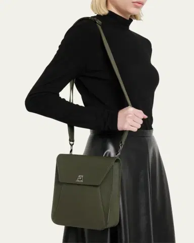Akris Anouk Small Leather Messenger Bag | Thumbnail 6 Akris Anouk Small Leather Messenger Bag | Thumbnail 6