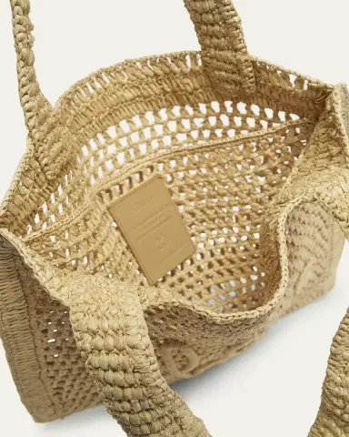 Chloé Summer Banana Tote Bag in Crochet Fabric | Thumbnail 4 Chloé Summer Banana Tote Bag in Crochet Fabric | Thumbnail 4