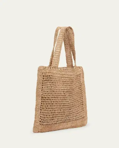 Chloé Summer Banana Tote Bag in Crochet Fabric | Thumbnail 7 Chloé Summer Banana Tote Bag in Crochet Fabric | Thumbnail 7
