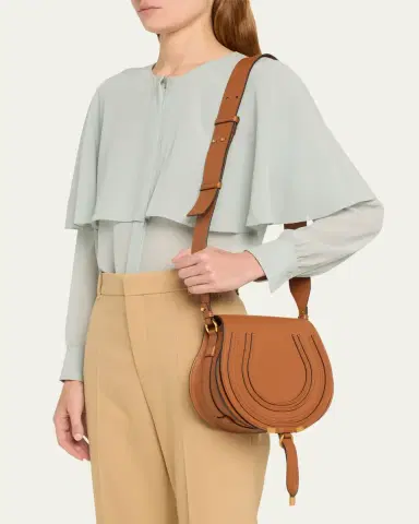 Chloé Marcie Medium Slim Crossbody Bag in Grained Calfskin | Thumbnail 6 Chloé Marcie Medium Slim Crossbody Bag in Grained Calfskin | Thumbnail 6