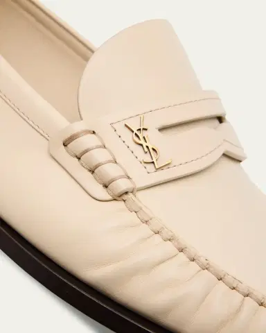 Saint Laurent Leather YSL Classic Penny Loafers | Thumbnail 5 Saint Laurent Leather YSL Classic Penny Loafers | Thumbnail 5