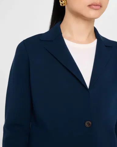 Lafayette 148 New York Single-Button Matte Crepe Blazer | Thumbnail 5 Lafayette 148 New York Single-Button Matte Crepe Blazer | Thumbnail 5