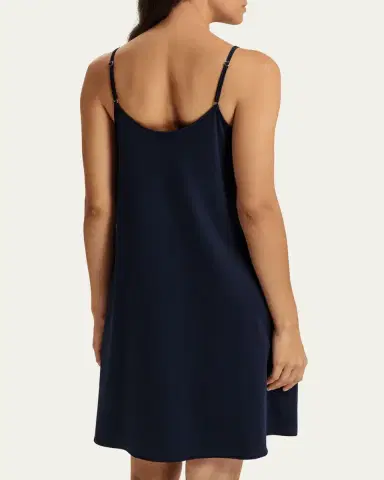 Hanro Silk-Trim Cotton Chemise | Thumbnail 3 Hanro Silk-Trim Cotton Chemise | Thumbnail 3