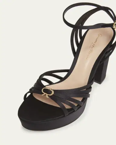 Gianvito Rossi Crepe Ankle-Strap Platform Sandals | Thumbnail 3 Gianvito Rossi Crepe Ankle-Strap Platform Sandals | Thumbnail 3