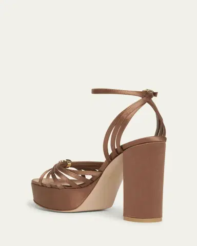 Gianvito Rossi Crepe Ankle-Strap Platform Sandals | Thumbnail 4 Gianvito Rossi Crepe Ankle-Strap Platform Sandals | Thumbnail 4