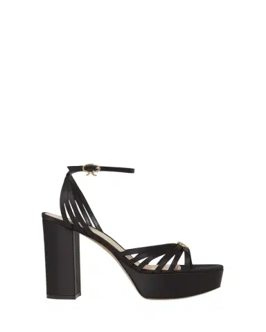 Gianvito Rossi Crepe Ankle-Strap Platform Sandals | Thumbnail 1 Gianvito Rossi Crepe Ankle-Strap Platform Sandals | Thumbnail 1