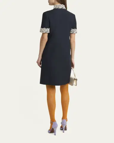 Valentino Garavani Embellished Lace-Trim Dress | Thumbnail 3 Valentino Garavani Embellished Lace-Trim Dress | Thumbnail 3