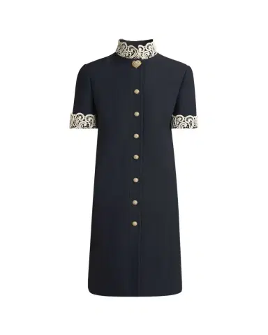 Valentino Garavani Embellished Lace-Trim Dress | Thumbnail 1 Valentino Garavani Embellished Lace-Trim Dress | Thumbnail 1