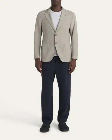 Giorgio Armani Men's Linen Upton Jacket | Thumbnail 2 Giorgio Armani Men's Linen Upton Jacket | Thumbnail 2
