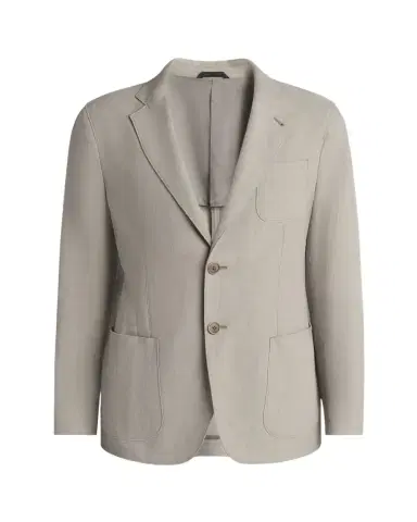 Giorgio Armani Men's Linen Upton Jacket | Thumbnail 1 Giorgio Armani Men's Linen Upton Jacket | Thumbnail 1