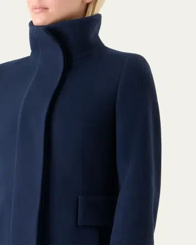 Akris punto Duffle Knee-Length Wool Coat | Thumbnail 9 Akris punto Duffle Knee-Length Wool Coat | Thumbnail 9