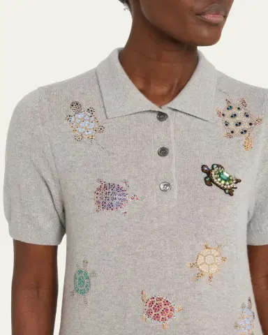 Libertine Turtle Time Cashmere Polo Sweater | Thumbnail 5 Libertine Turtle Time Cashmere Polo Sweater | Thumbnail 5
