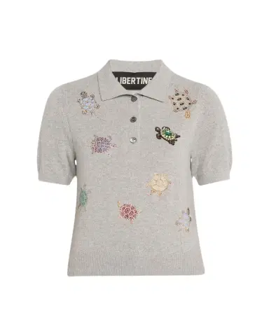 Libertine Turtle Time Cashmere Polo Sweater | Thumbnail 1 Libertine Turtle Time Cashmere Polo Sweater | Thumbnail 1