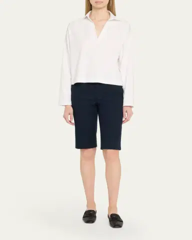 Vince Mid-Rise Chino Shorts | Thumbnail 2 Vince Mid-Rise Chino Shorts | Thumbnail 2