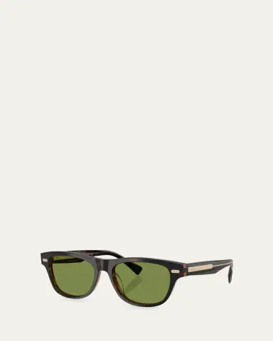 Brunello Cucinelli Havana Rectangle Acetate Sunglasses | Thumbnail 2 Brunello Cucinelli Havana Rectangle Acetate Sunglasses | Thumbnail 2