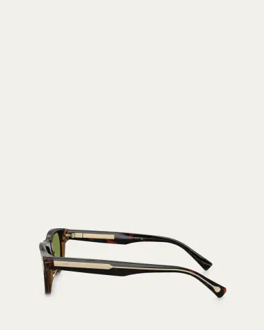 Brunello Cucinelli Havana Rectangle Acetate Sunglasses | Thumbnail 3 Brunello Cucinelli Havana Rectangle Acetate Sunglasses | Thumbnail 3