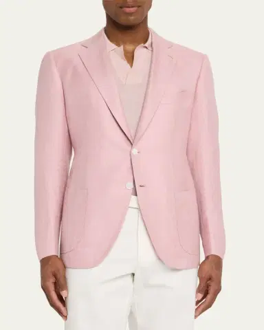 Cesare Attolini Men's Cashmere, Silk and Linen Single-Breasted Sport Coat | Thumbnail 4 Cesare Attolini Men's Cashmere, Silk and Linen Single-Breasted Sport Coat | Thumbnail 4