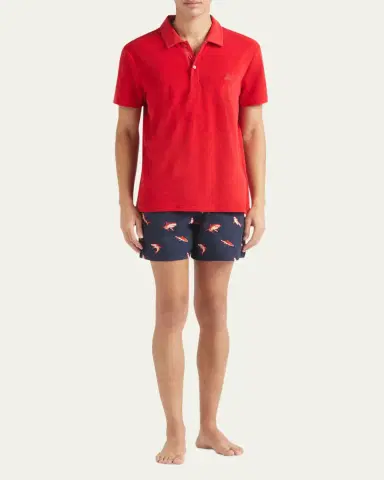 Vilebrequin Men's Organic Terry Polo Shirt | Thumbnail 2 Vilebrequin Men's Organic Terry Polo Shirt | Thumbnail 2