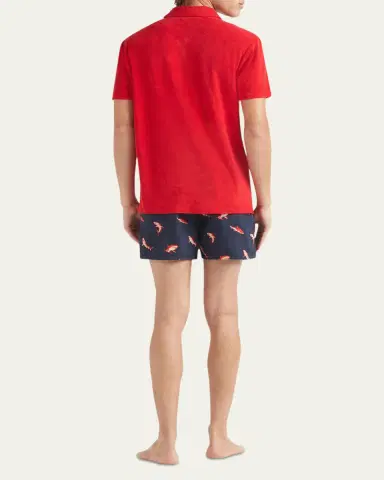 Vilebrequin Men's Organic Terry Polo Shirt | Thumbnail 3 Vilebrequin Men's Organic Terry Polo Shirt | Thumbnail 3