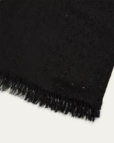 FALIERO SARTI New Dalila Colorblock Sequined Wool Silk Scarf | Thumbnail 4 FALIERO SARTI New Dalila Colorblock Sequined Wool Silk Scarf | Thumbnail 4