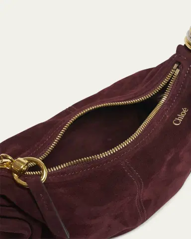 Chloé Bracelet Hobo Bag in Suede | Thumbnail 4 Chloé Bracelet Hobo Bag in Suede | Thumbnail 4