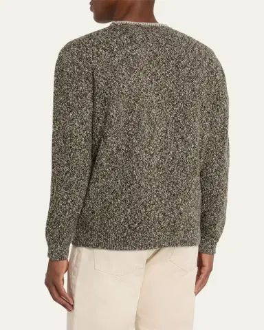 Bergdorf Goodman Men's Cashmere and Wool Boucle Cardigan | Thumbnail 3 Bergdorf Goodman Men's Cashmere and Wool Boucle Cardigan | Thumbnail 3