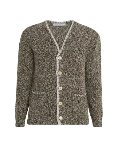 Bergdorf Goodman Men's Cashmere and Wool Boucle Cardigan | Thumbnail 1 Bergdorf Goodman Men's Cashmere and Wool Boucle Cardigan | Thumbnail 1