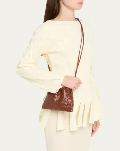 Bottega Veneta Small Leather Pouch Crossbody Bag | Thumbnail 4 Bottega Veneta Small Leather Pouch Crossbody Bag | Thumbnail 4