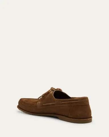 Loewe Men's Campo Suede Flamenco-Knot Boat Shoes | Thumbnail 4 Loewe Men's Campo Suede Flamenco-Knot Boat Shoes | Thumbnail 4