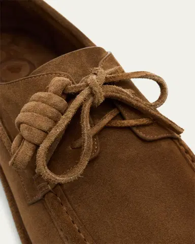 Loewe Men's Campo Suede Flamenco-Knot Boat Shoes | Thumbnail 5 Loewe Men's Campo Suede Flamenco-Knot Boat Shoes | Thumbnail 5