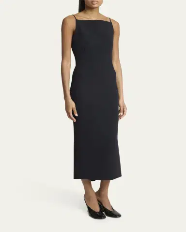 Givenchy Square-Neck Sleeveless Midi Dress | Thumbnail 4 Givenchy Square-Neck Sleeveless Midi Dress | Thumbnail 4