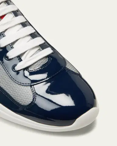 Prada Men's America's Cup Patent Leather Sneakers | Thumbnail 4 Prada Men's America's Cup Patent Leather Sneakers | Thumbnail 4