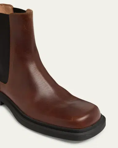 Bottega Veneta Men's Ben Smooth & Intrecciato Leather Chelsea Boots | Thumbnail 5 Bottega Veneta Men's Ben Smooth & Intrecciato Leather Chelsea Boots | Thumbnail 5