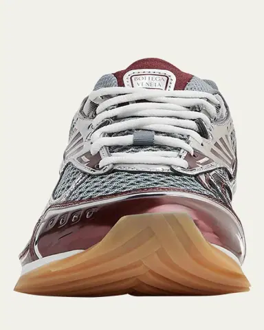 Bottega Veneta Women's Orbit Metallic Net Runner Sneakers | Thumbnail 2 Bottega Veneta Women's Orbit Metallic Net Runner Sneakers | Thumbnail 2