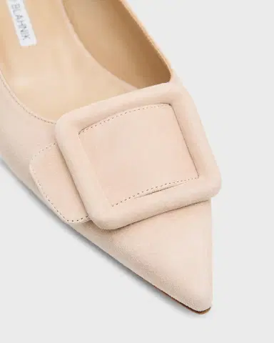 Manolo Blahnik Maylura Suede Slingback Ballerina Flats | Thumbnail 3 Manolo Blahnik Maylura Suede Slingback Ballerina Flats | Thumbnail 3