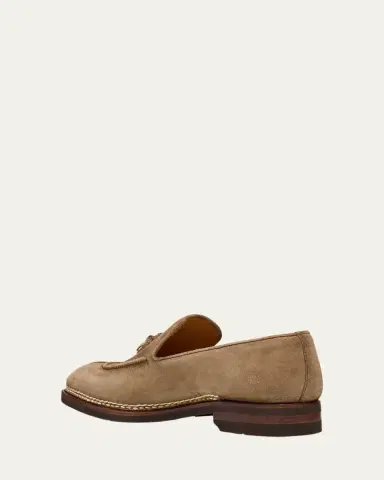Bontoni Men's Magnifico Suede Rubber-Sole Tassel Loafers | Thumbnail 4 Bontoni Men's Magnifico Suede Rubber-Sole Tassel Loafers | Thumbnail 4