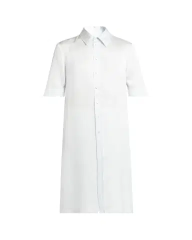 Jil Sander Short-Sleeve Long Fitted Button-Down Shirt | Thumbnail 1 Jil Sander Short-Sleeve Long Fitted Button-Down Shirt | Thumbnail 1