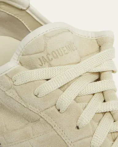 Jacquemus Men's Les Tennis Croc-Embossed Suede Sneakers | Thumbnail 5 Jacquemus Men's Les Tennis Croc-Embossed Suede Sneakers | Thumbnail 5