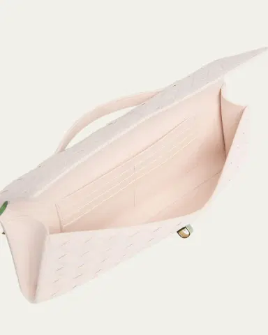 Bottega Veneta Andiamo Flower-Embellished Leather Clutch Bag | Thumbnail 4 Bottega Veneta Andiamo Flower-Embellished Leather Clutch Bag | Thumbnail 4