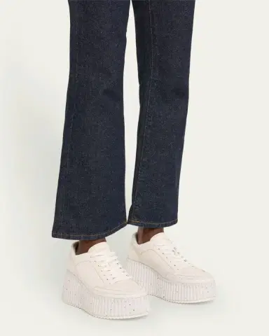 Chloé Nama Platform Speckled Mix Leather Sneakers | Thumbnail 2 Chloé Nama Platform Speckled Mix Leather Sneakers | Thumbnail 2