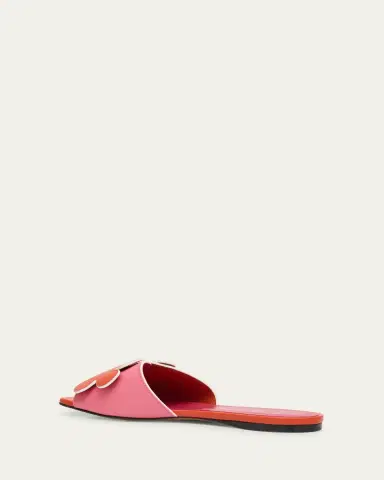 Marni Flower Leather Slide Sandals | Thumbnail 4 Marni Flower Leather Slide Sandals | Thumbnail 4