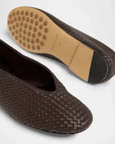 Bottega Veneta Micro Woven Nappa Leather Ballerina Flats | Thumbnail 4 Bottega Veneta Micro Woven Nappa Leather Ballerina Flats | Thumbnail 4
